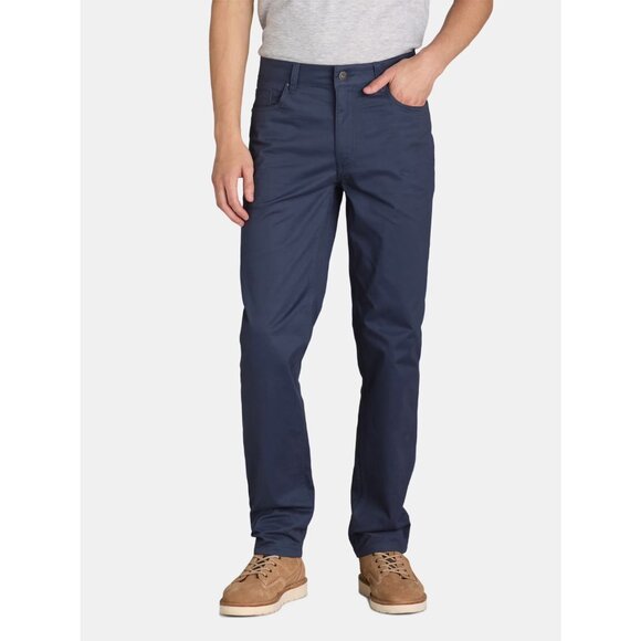 George Men's and Big Men's Premium 5 Pocket Pant, Size 38x32, Slim Fit, Navy - Picture 1 of 5